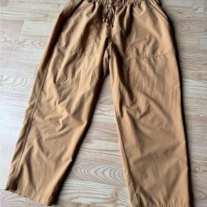 Women’s Casual Drawstring Pants in Camel